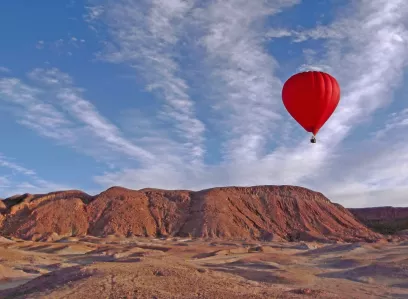 Ballon flight over the Atacama desert