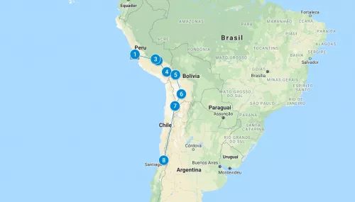 Peru, Bolivia and Chile
