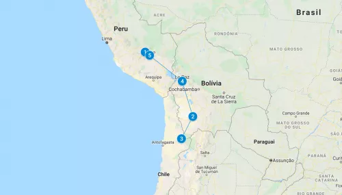 Peru, Bolívia e Chile Express
